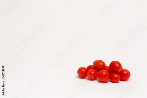 fresh tomatos isolated on white background