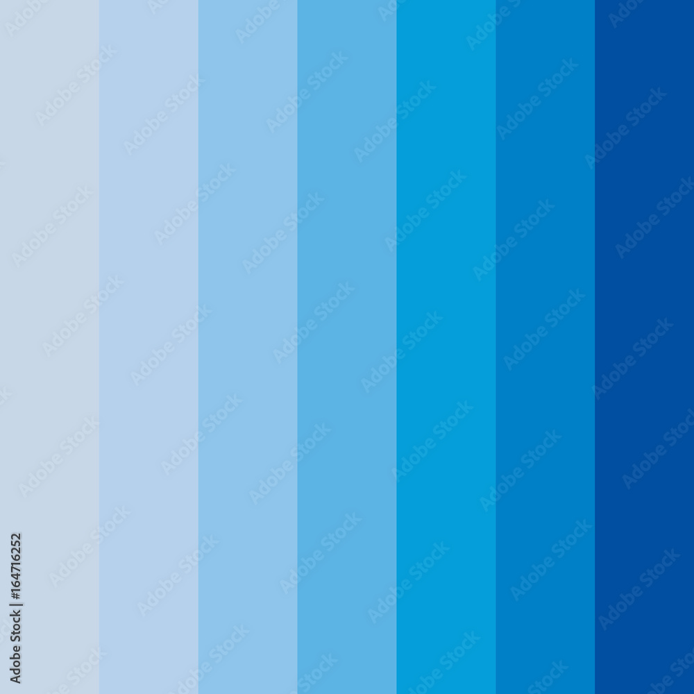 Abstract conceptual background of rectangles in different shades of blue.  Halftone effect. Color palette. Vector illustration. Stock Vector