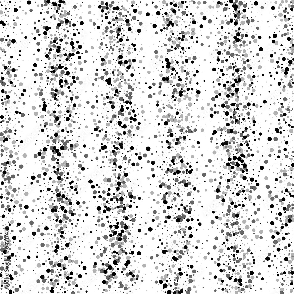 Dense black dots. Scatter vertical lines with dense black dots on white background. Vector illustration. Dense black dots. Scatter vertical lines with dense black dots on white background. Vector illustration.