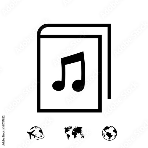 audiobook icon stock vector illustration flat design