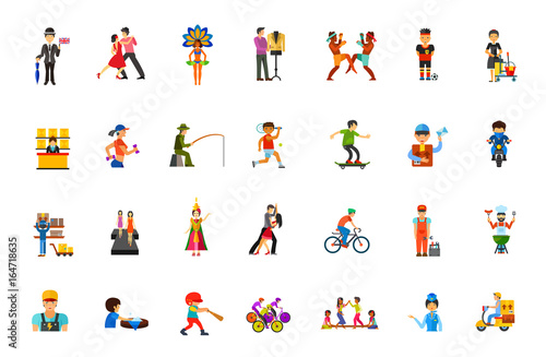Fotografie People icon set