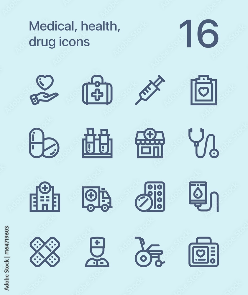 Outline Medical, health, drug icons for web and mobile design pack 1 Outline Medical, health, drug icons for web and mobile design pack 1