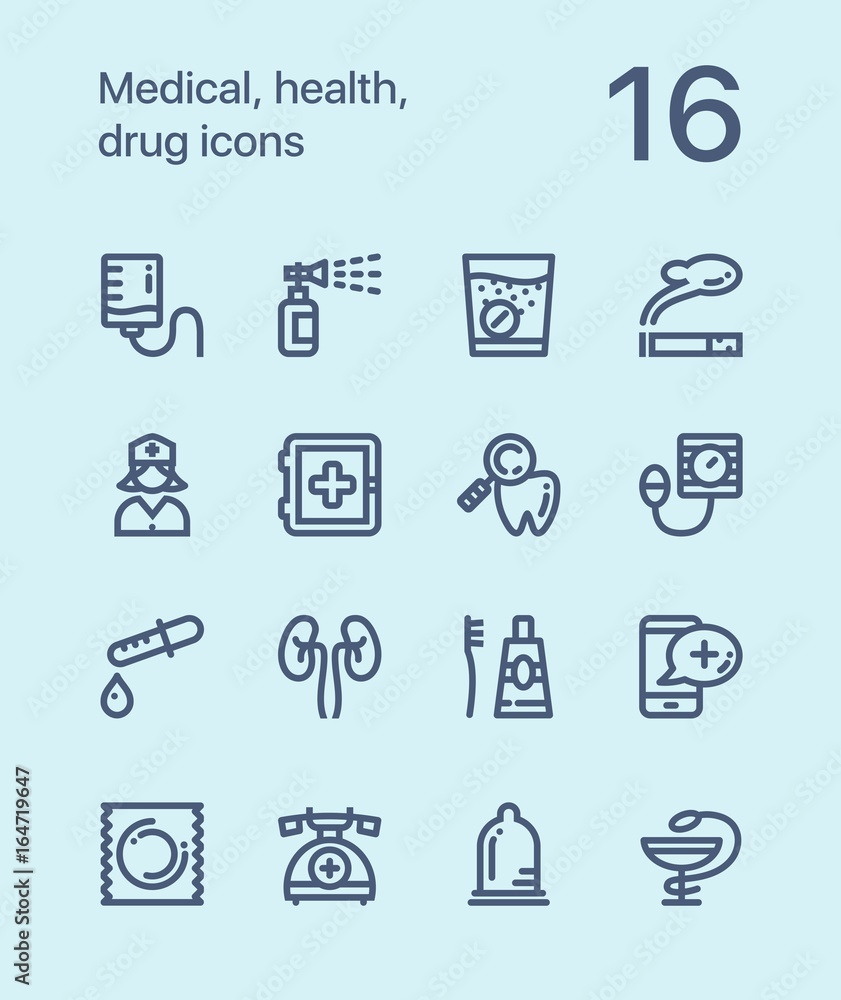 Outline Medical, health, drug icons for web and mobile design pack 3 Outline Medical, health, drug icons for web and mobile design pack 3