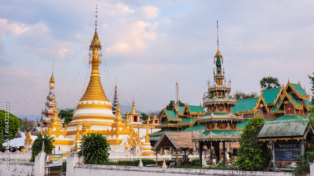 Pagoda, Maehongson Province Thailand