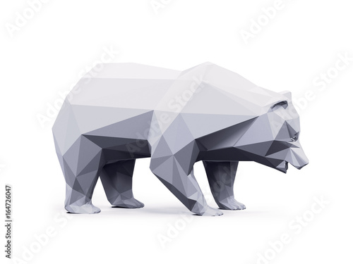 Abstract bear geometric