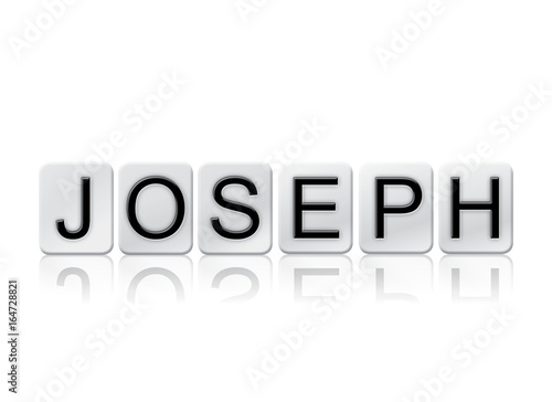 Joseph Concept Tiled Word Isolated on White