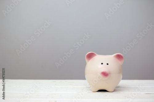 Piggy bank. Minimal concept. Minimal style. Money savings concept.