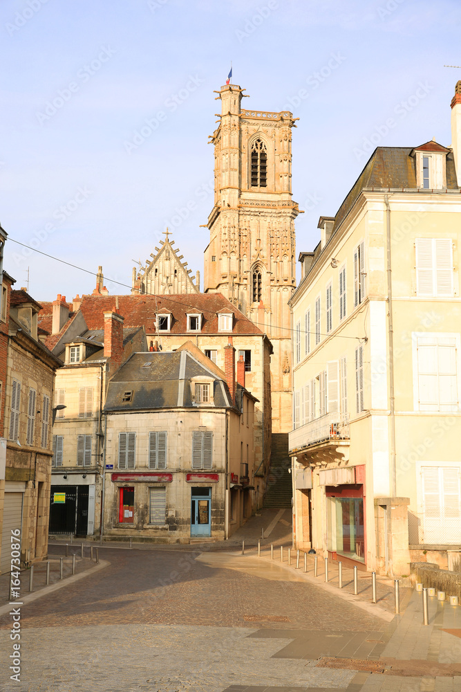 Historic Clamecy in Burgundy, France