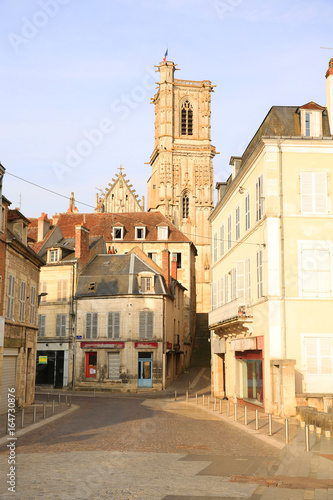 Historic Clamecy in Burgundy, France photo