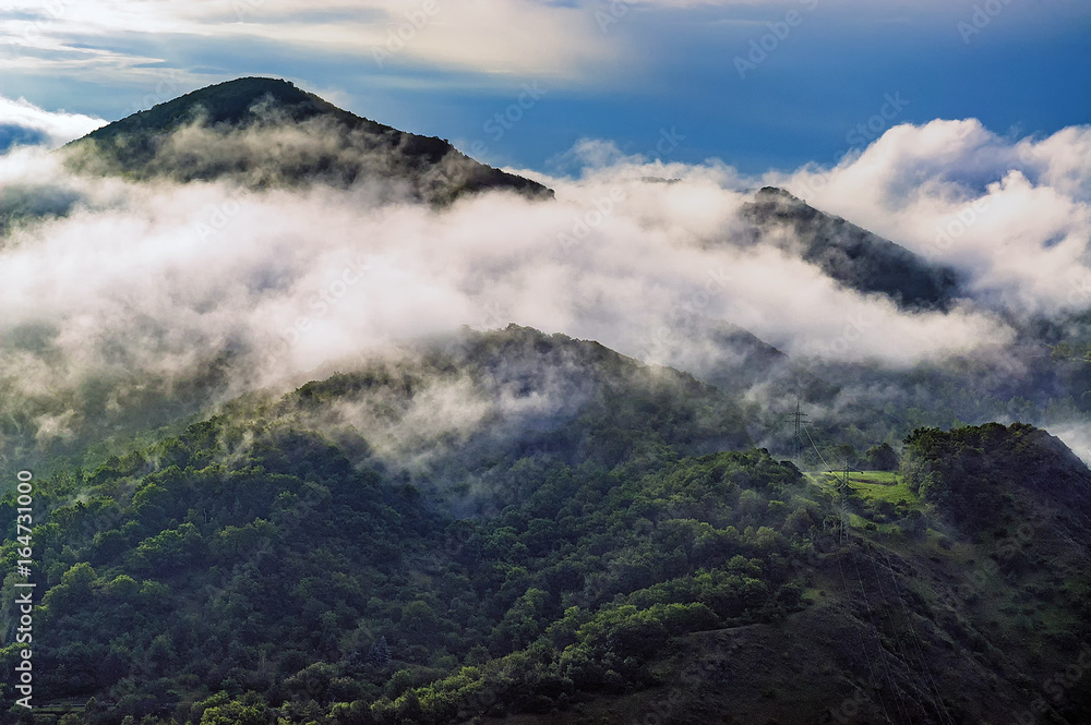 View of the landscape mountains