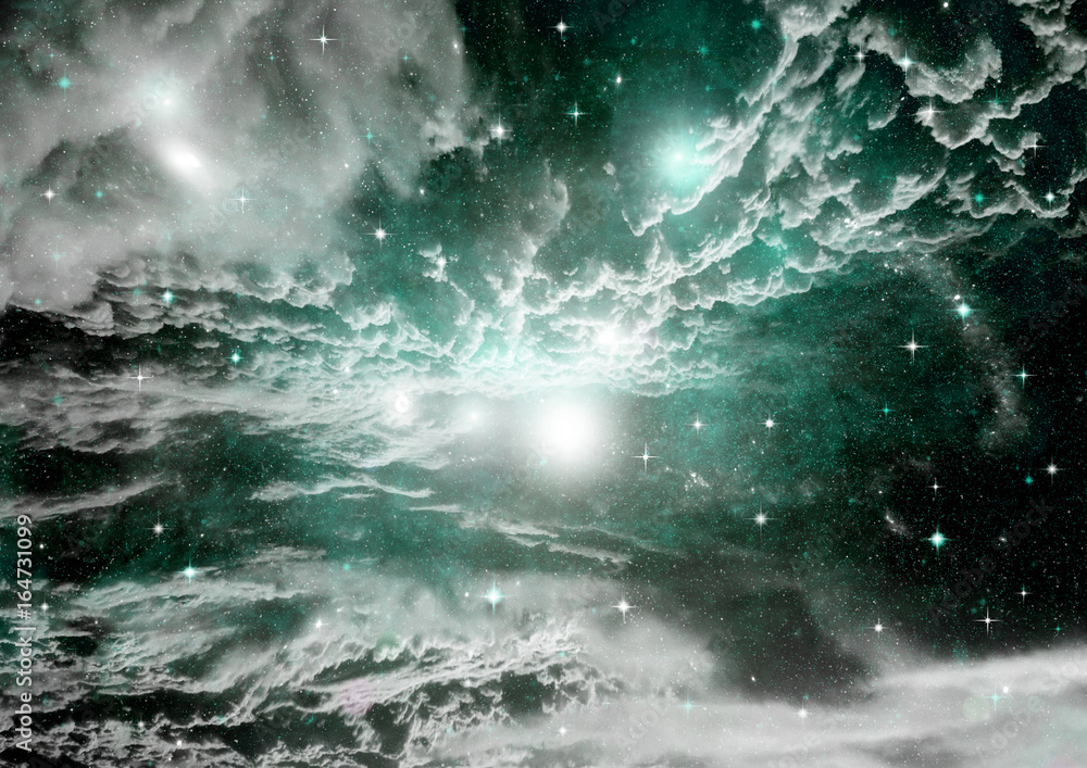 galaxy in a free space galaxy in a free space