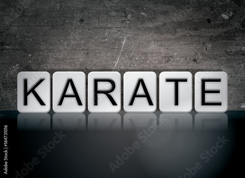 Karate Concept Tiled Word