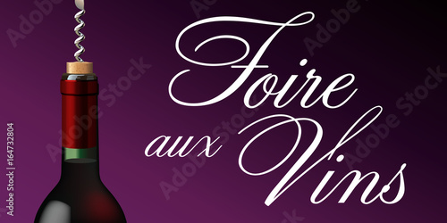 vin - foire aux vins - bouteille de vin - publicité - bannière - web - commerce - e-commerce - affiche