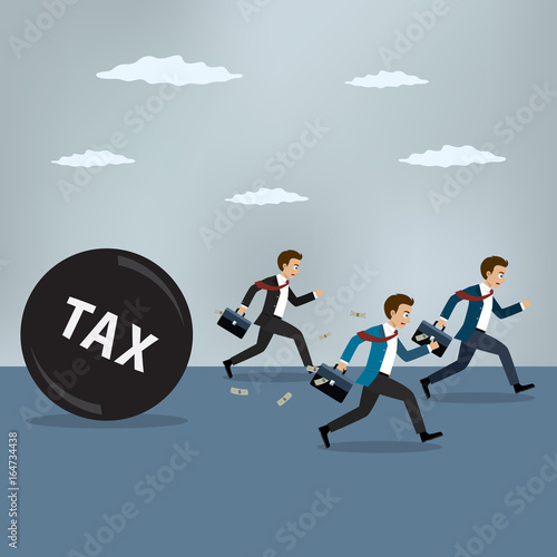 Businessmen run away from heavy tax.