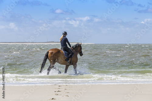 Reiter am Strand auf Römö in Dänemark