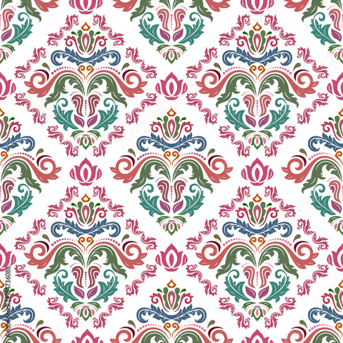 Classic seamless vector colorful pattern. Traditional orient ornament. Classic vintage background
