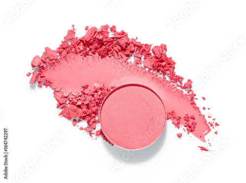 Papier peint Pink eye shadow isolated on white background