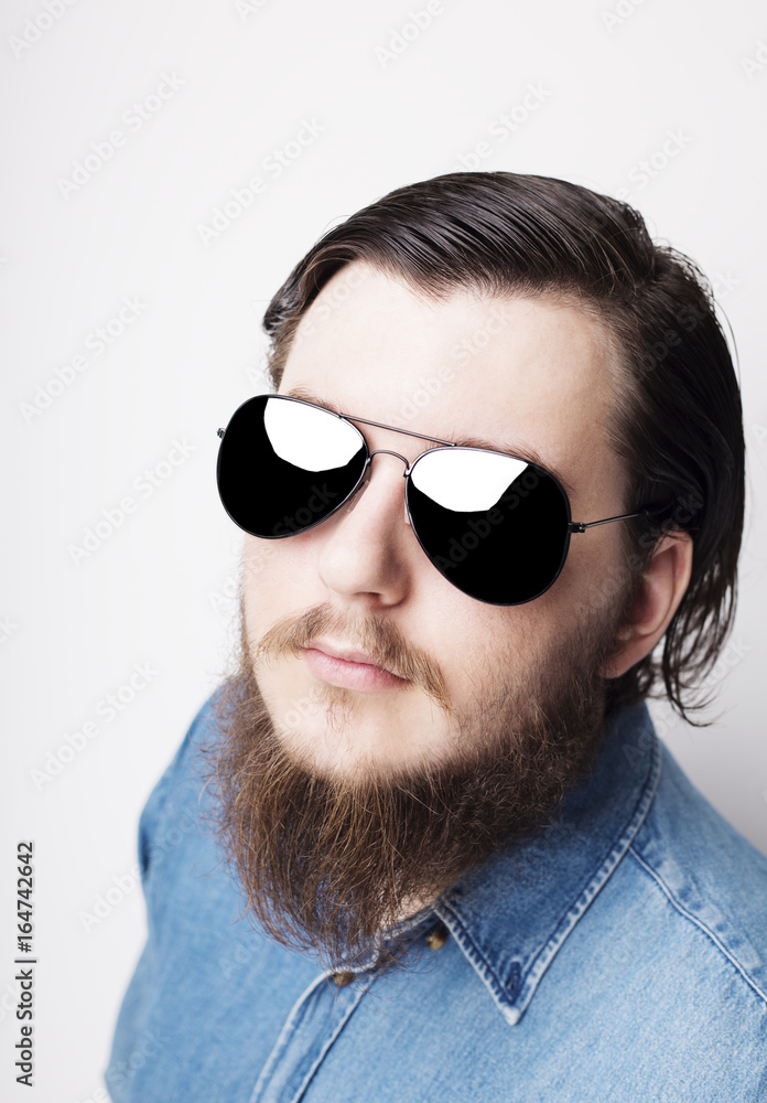 Studio portrait of caucasian young man standing up on white background Studio portrait of caucasian young man standing up on white background