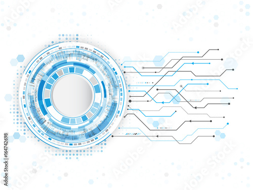 Abstract technology circuit background. Hi-tech digital computer concept. Futuristic vector illustration. esp 10