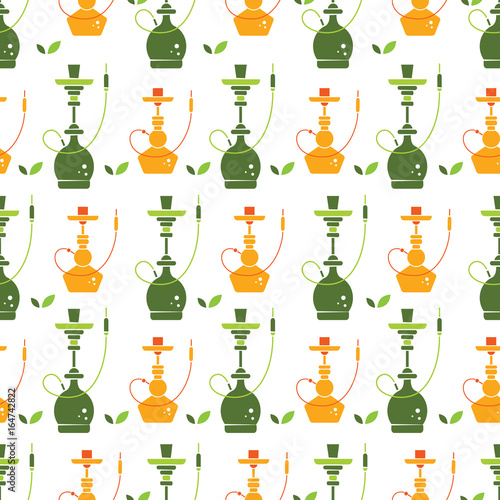 Hookah seamless pattern