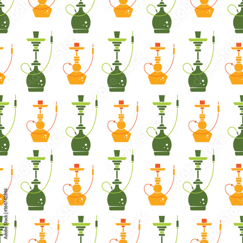 Hookah seamless pattern
