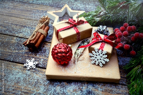 Grußkarte - Weihnachtspäckchen