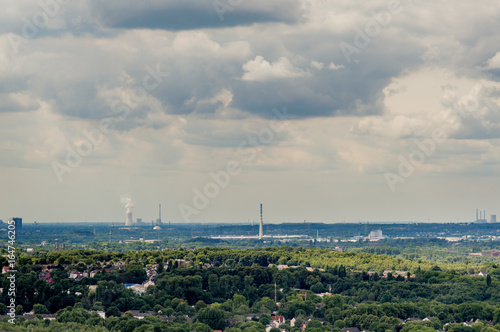 Luftbild / Panorama Industrielandschaft mit Kraftwerk