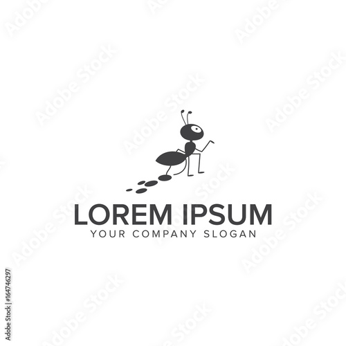 ant logo design concept template