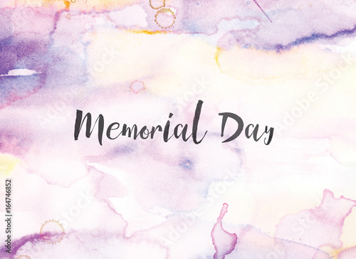 Memorial Day Concept Watercolor and Ink Painting © enterlinedesign