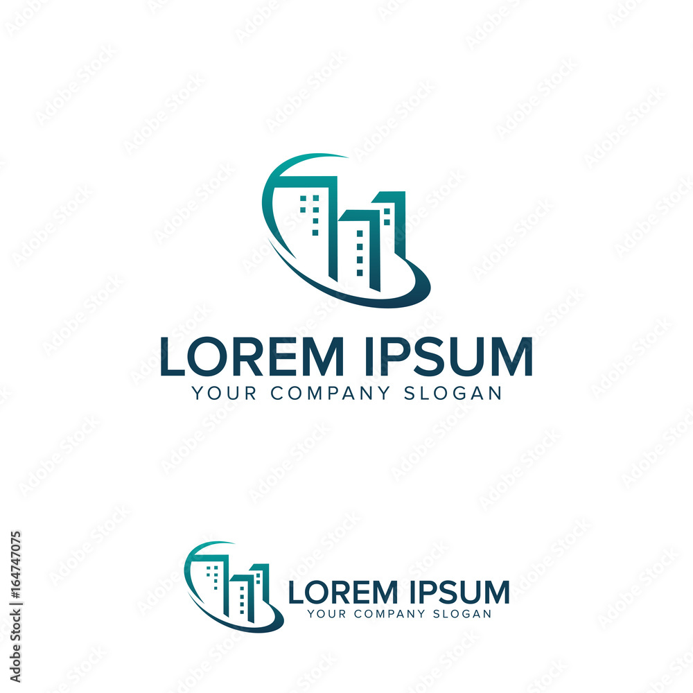 building logo design concept template