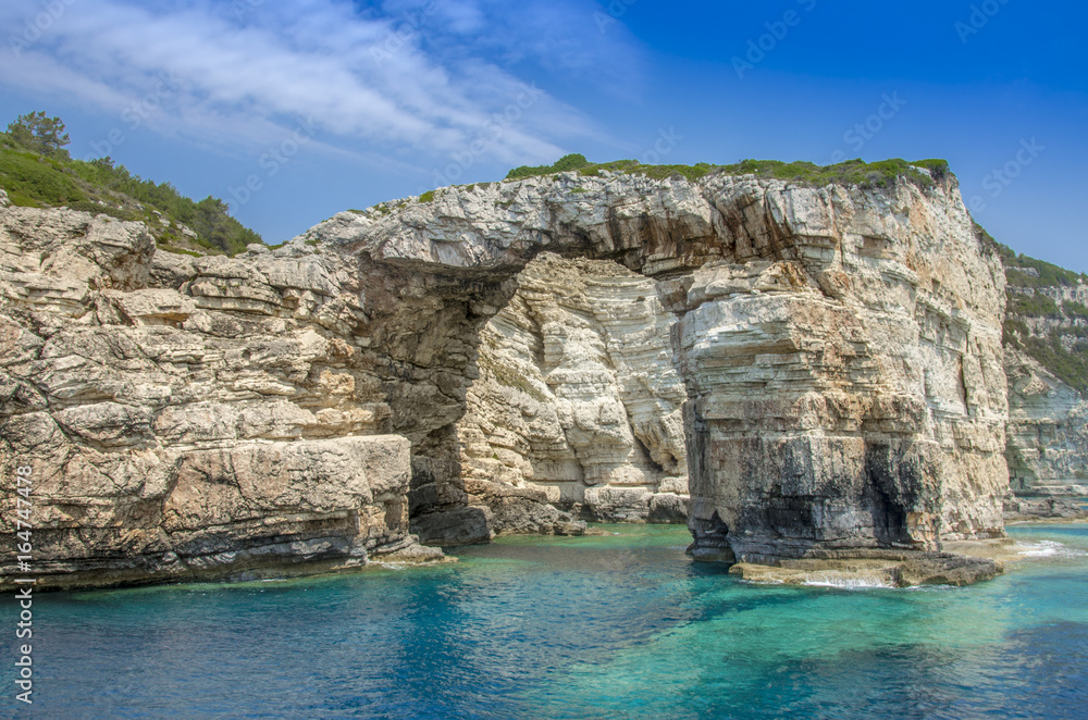 Kamara - Tripitos Arch - Paxos Island – Greece