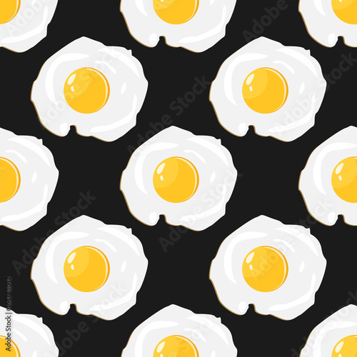 Fried eggs pattern colorful