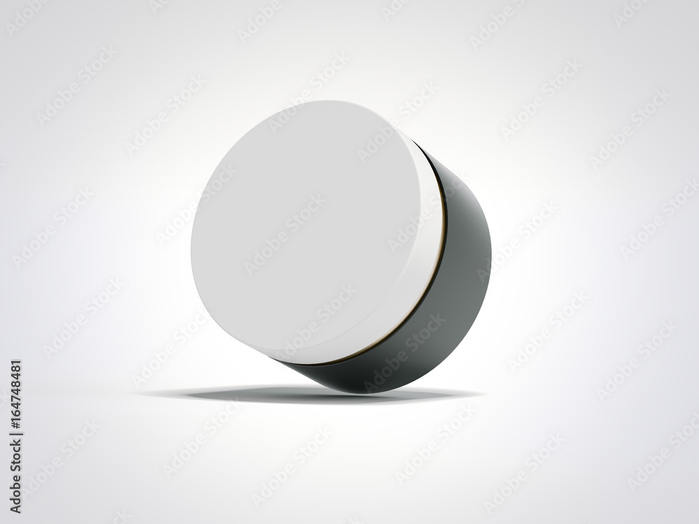 Beauty hygiene container with white cap. 3d rendering Beauty hygiene container with white cap. 3d rendering
