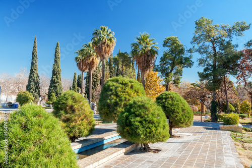 Eram garden, or Bagh-e Eram (Garden of Paradise) is a large garden with a palace in it. Built in the Qajar era. Eram means heaven.