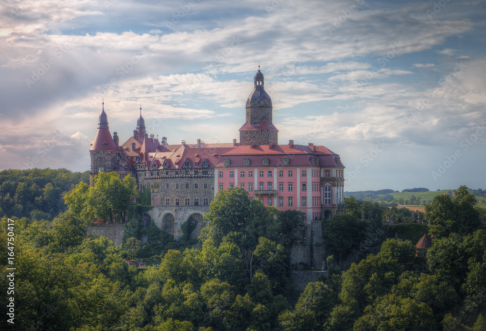 Castle Ksiaz - one of the largest castles in Poland