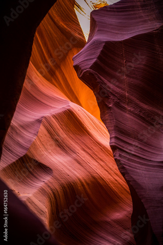 Narrow passage in the Lower Antelope Canyon