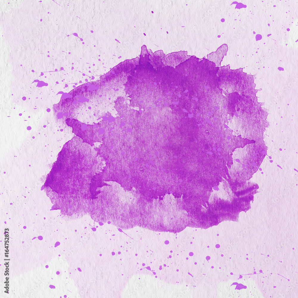 Abstract colorful watercolor stain. Grunge element for paper design