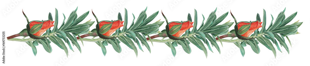 Hand painted watercolor charming combination of Flowers and Leaves, isolated on white background, Perfect for wedding,frame,quotes,pattern,greeting card,logo,invitations,lettering etc Hand painted watercolor charming combination of Flowers and Leaves, isolated on white background, Perfect for wedding,frame,quotes,pattern,greeting card,logo,invitations,lettering etc