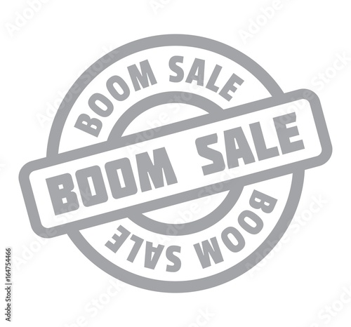 Boom Sale rubber stamp. Grunge design with dust scratches. Effects can be easily removed for a clean, crisp look. Color is easily changed.