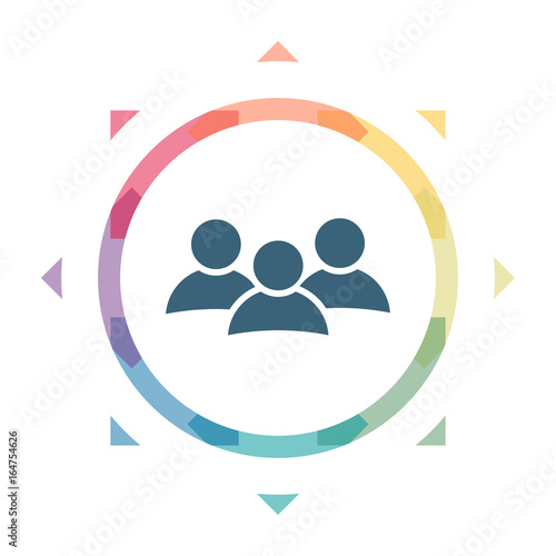 buntes Symbol - Gruppe