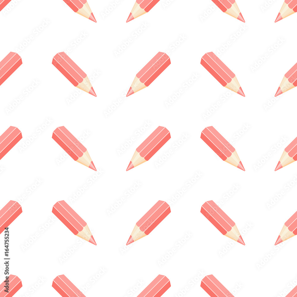 red pencils on white