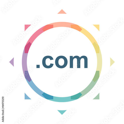 buntes Symbol - com Domain