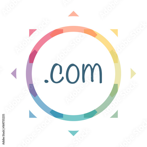 buntes Symbol - com Domain URL
