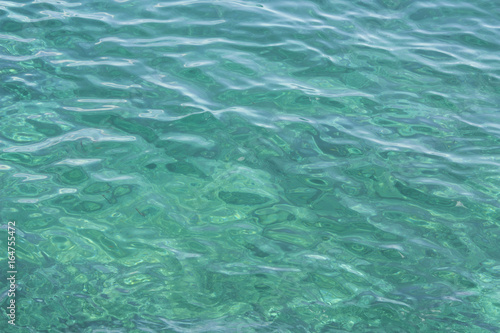 Sea. Texture .Blue sea surface with waves. Water surface. Clear water background, blue natural texture.