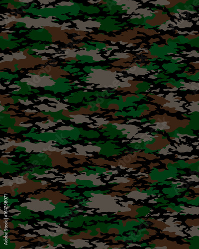 Fashionable camouflage pattern, fashion design. Seamless illustration