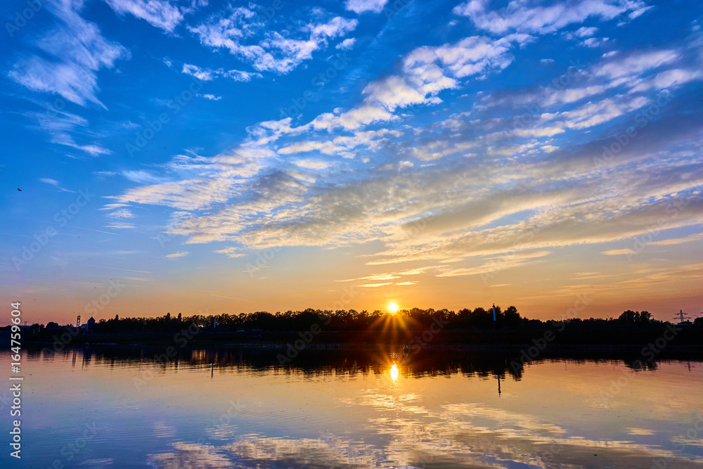 Beautiful  sunset landscape