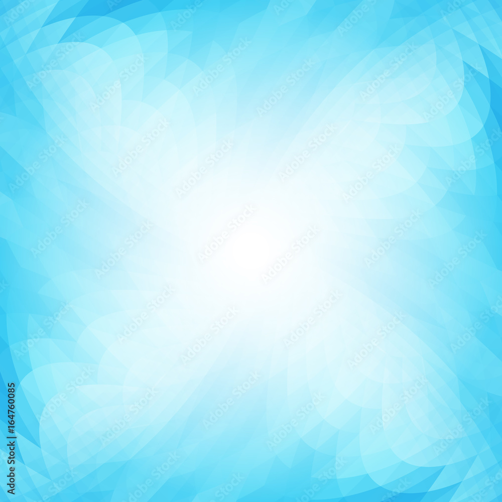 Abstract background in shades of blue. Translucent geometric texture.