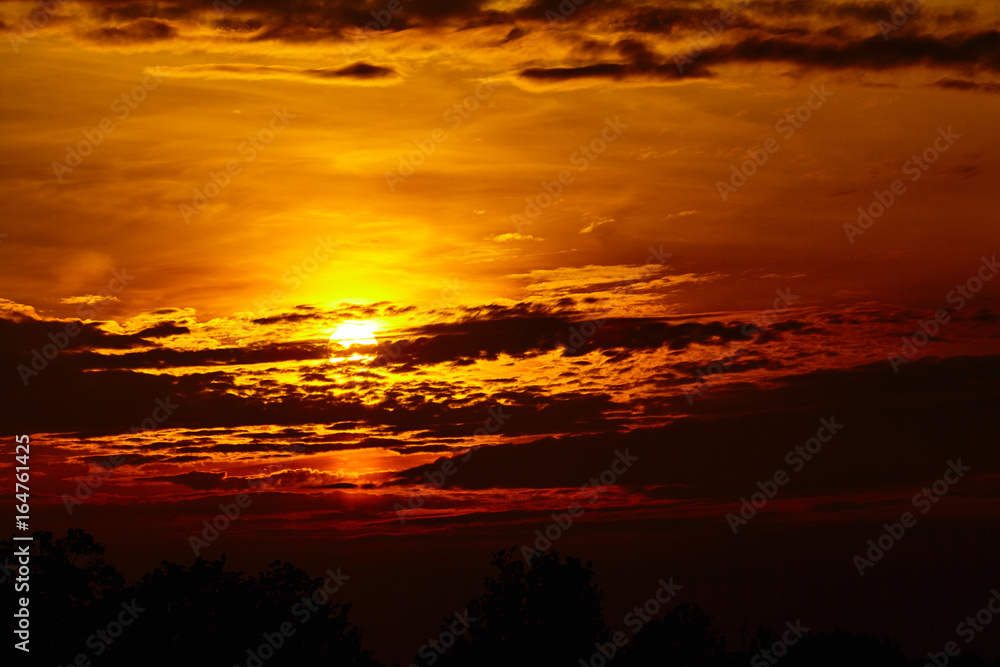 colorful dramatic sky with cloud at sunset. Golden sky background colorful dramatic sky with cloud at sunset. Golden sky background
