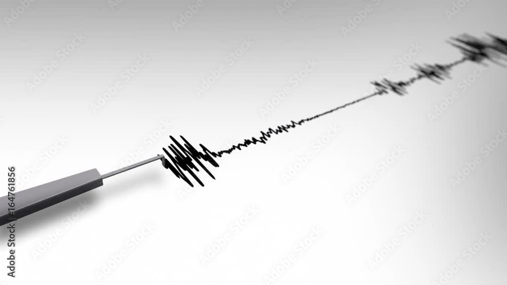 Isolated Seismograph Earthquake Line Loop Isolated Seismograph Earthquake Line Loop