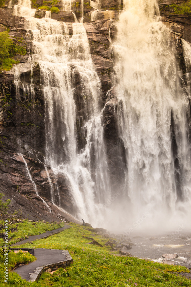 Skjervsfossen Waterfall - Norway Skjervsfossen Waterfall - Norway